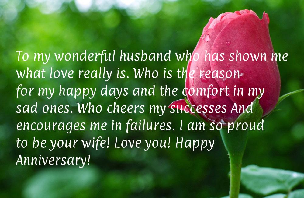 Anniversary message for my husband