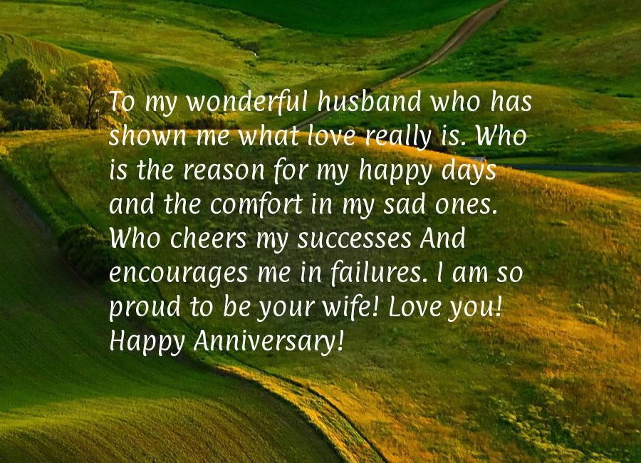 Happy anniversary quotes for husband