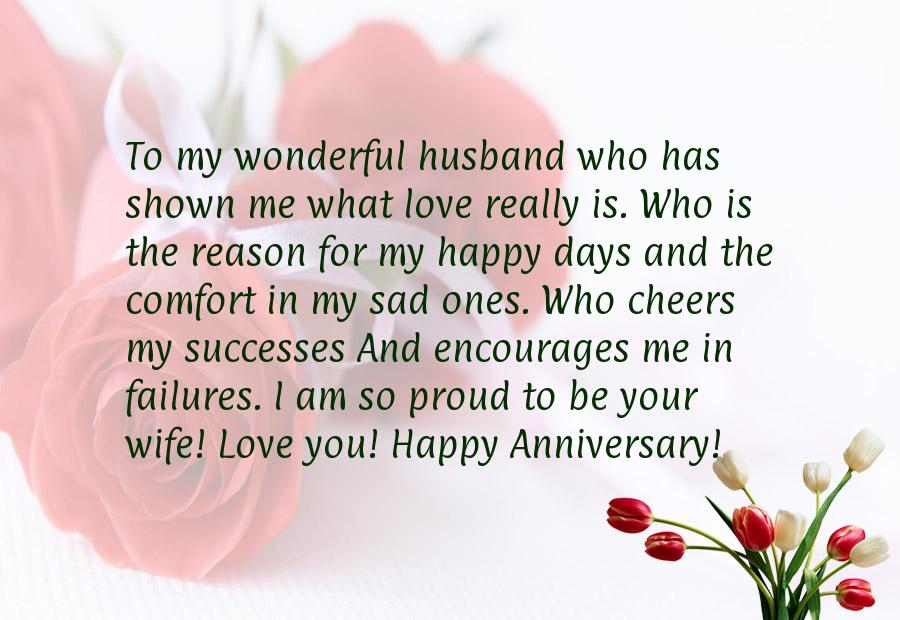 Words To Husband On Anniversary