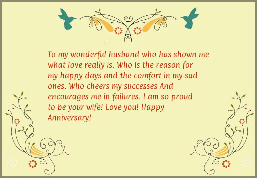 Anniversary saying for husband