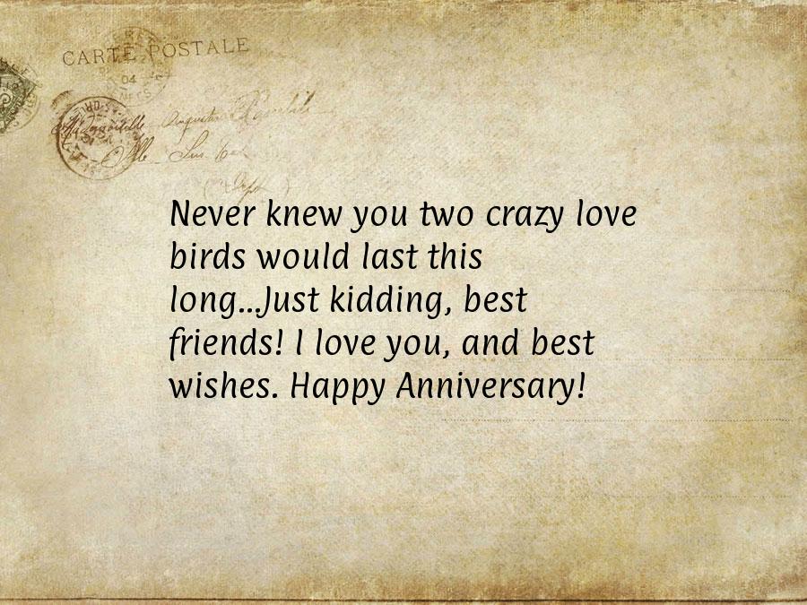 Funny anniversary sayings