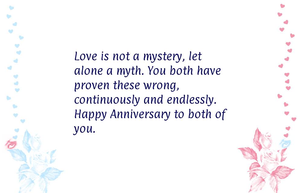 Anniversary wishes for couple