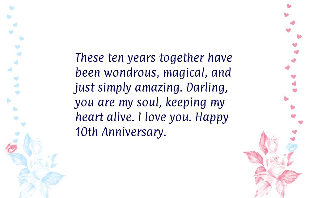 10th year anniversary quotes