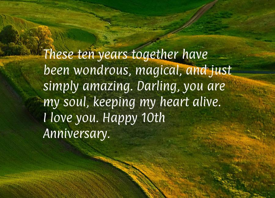 10th anniversary wishes