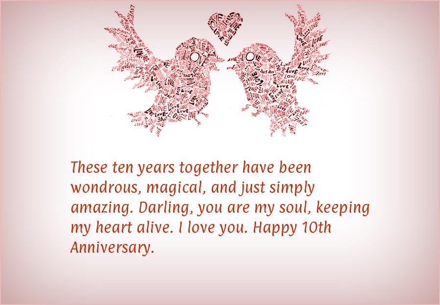 10 anniversary wishes