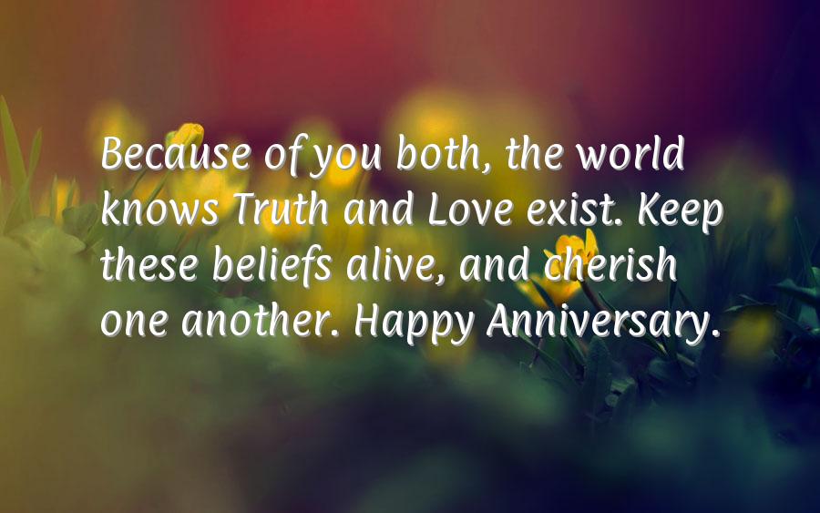 Belated anniversary wishes