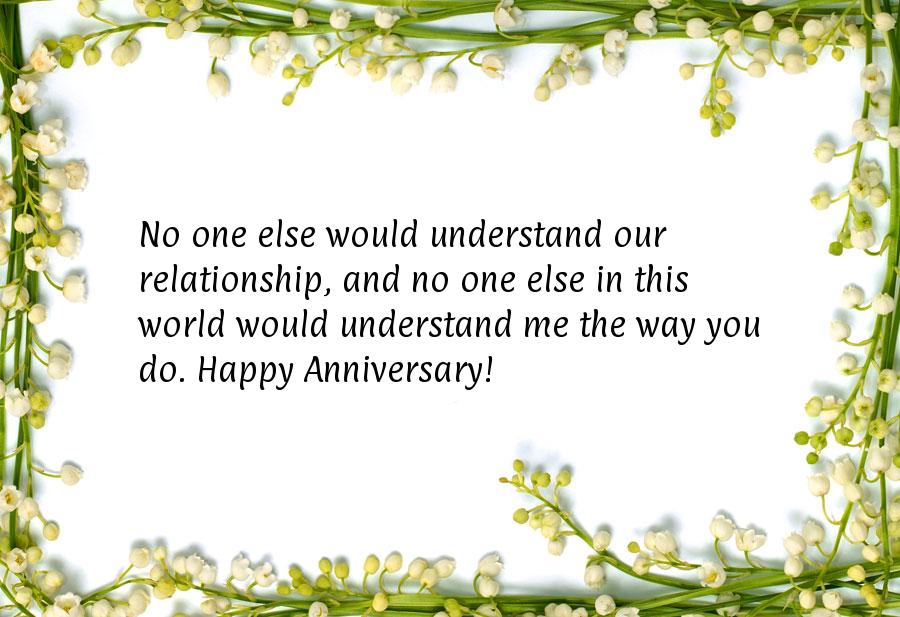 Wedding anniversary message to wife