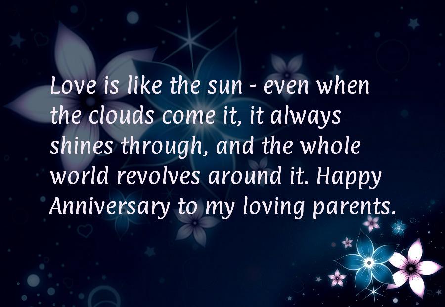 Wedding anniversary quotes for parents
