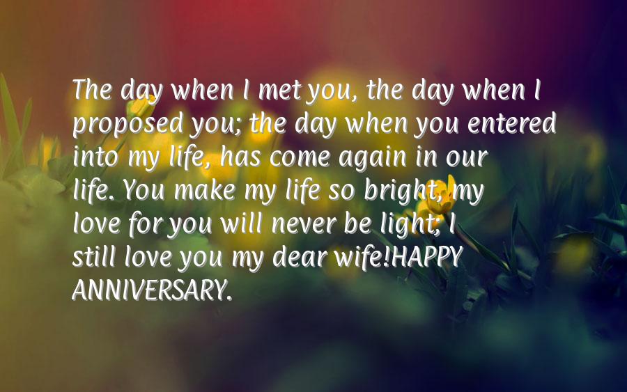 Anniversary message to husband from wife