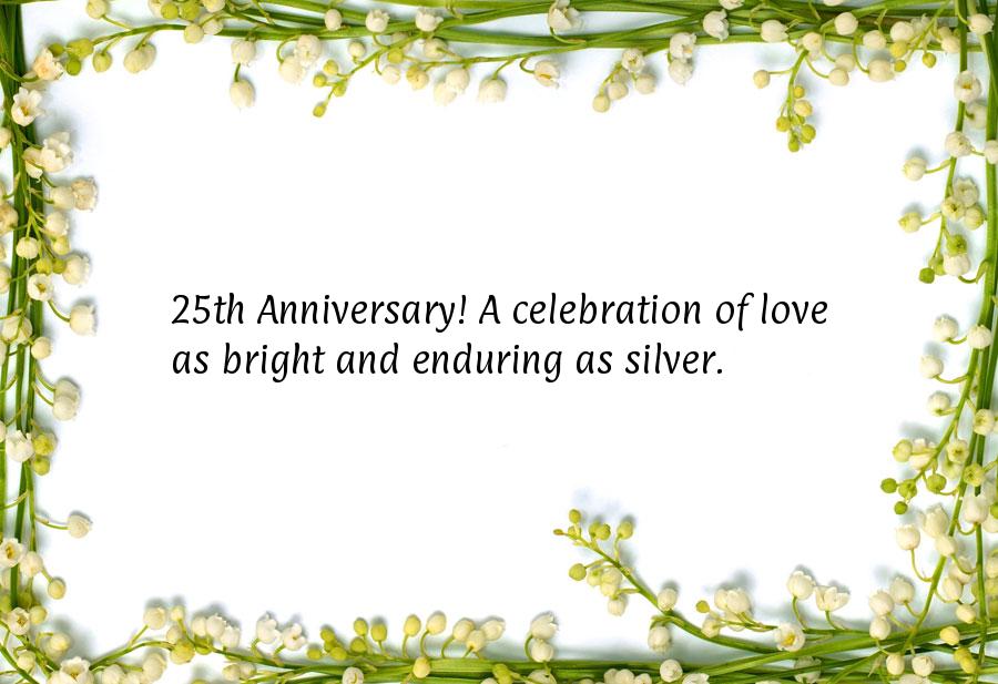 Happy 25th wedding anniversary wishes