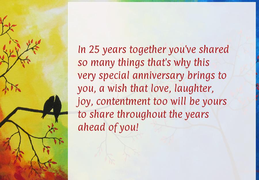 Quotes for 25th wedding anniversary
