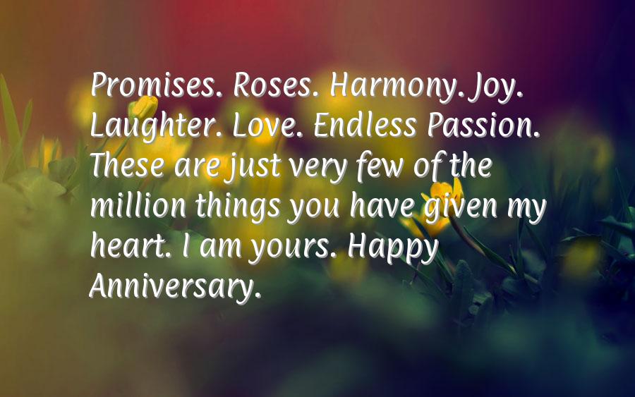 Wedding anniversary wishes for husband from wife