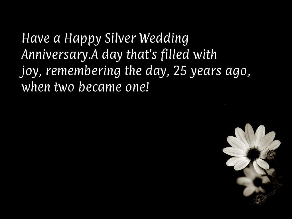 Happy 25th wedding anniversary wishes