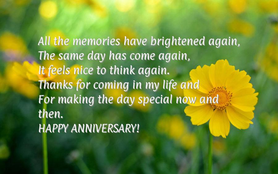 Wedding anniversary wishes to wife