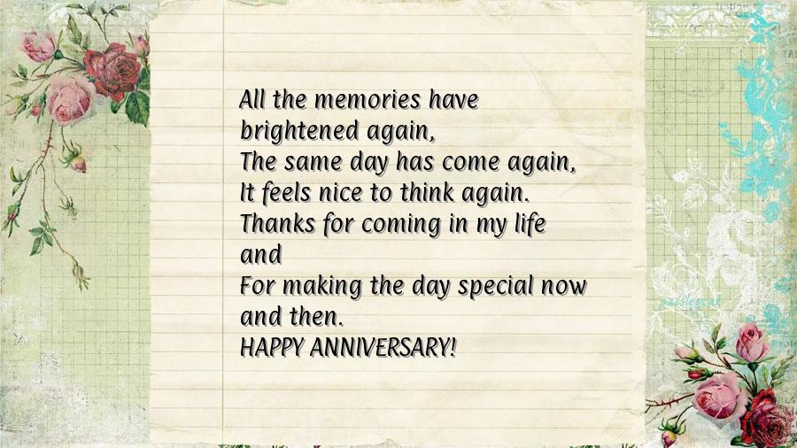 Happy anniversary messages for her