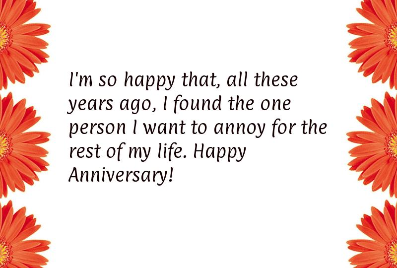 Funny anniversary quotes for him
