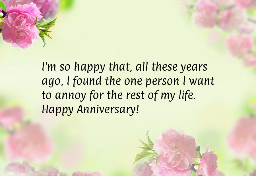 Funny Anniversary Sayings For Friends