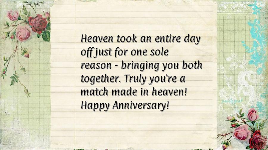 Wishes for marriage anniversary