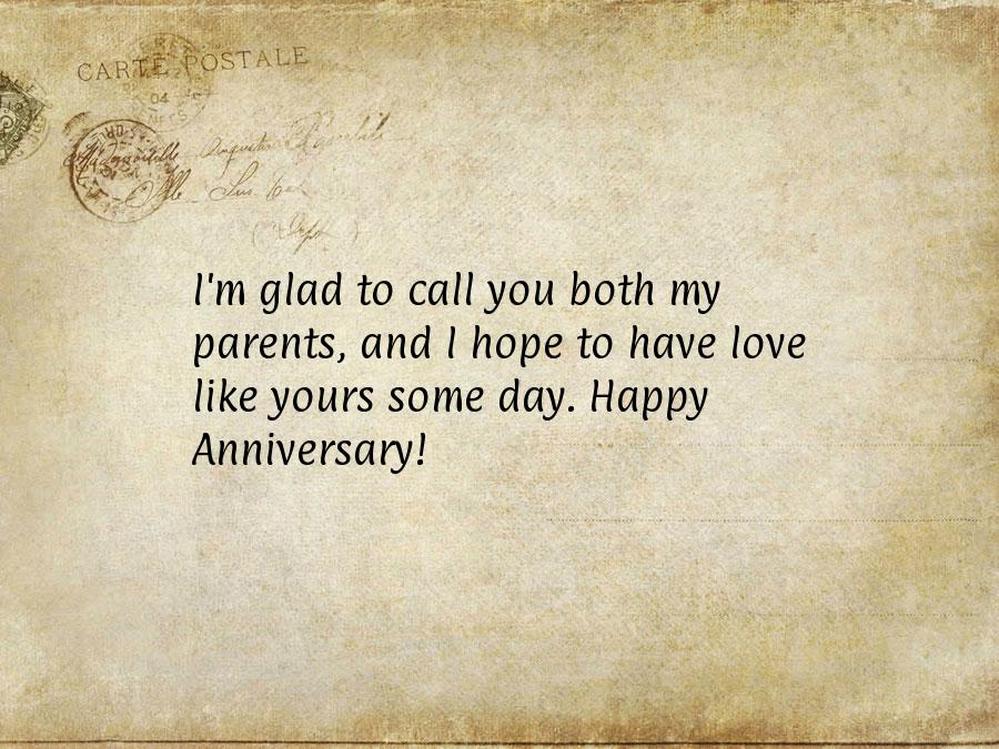 Wedding anniversary quotes for parents