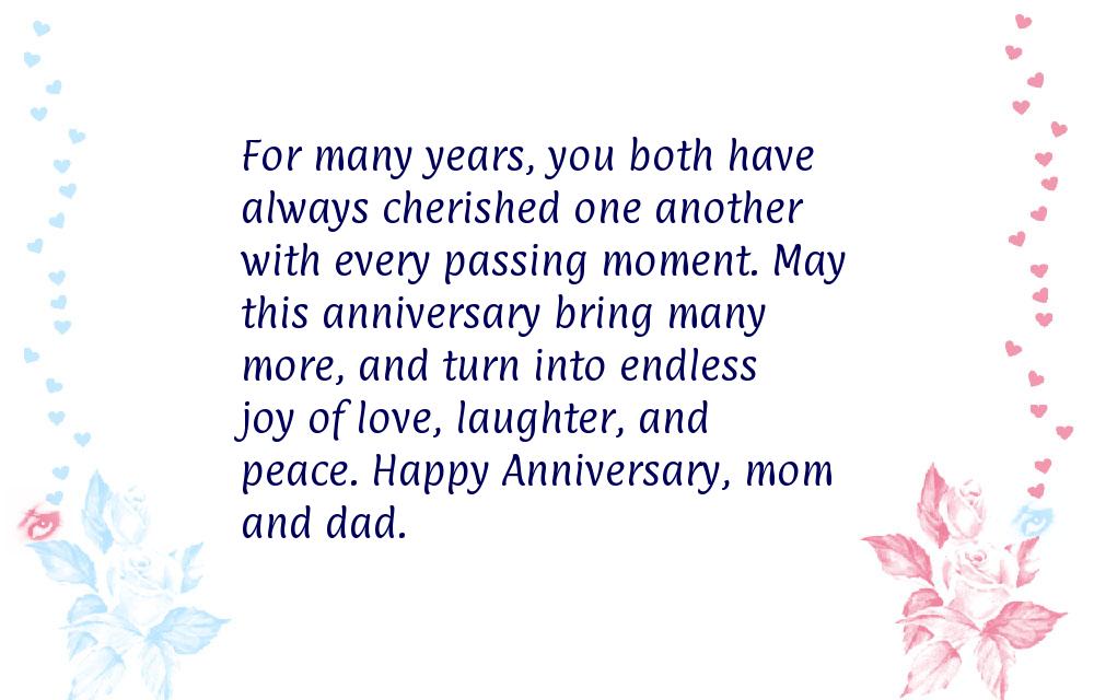 Anniversary cards for parents