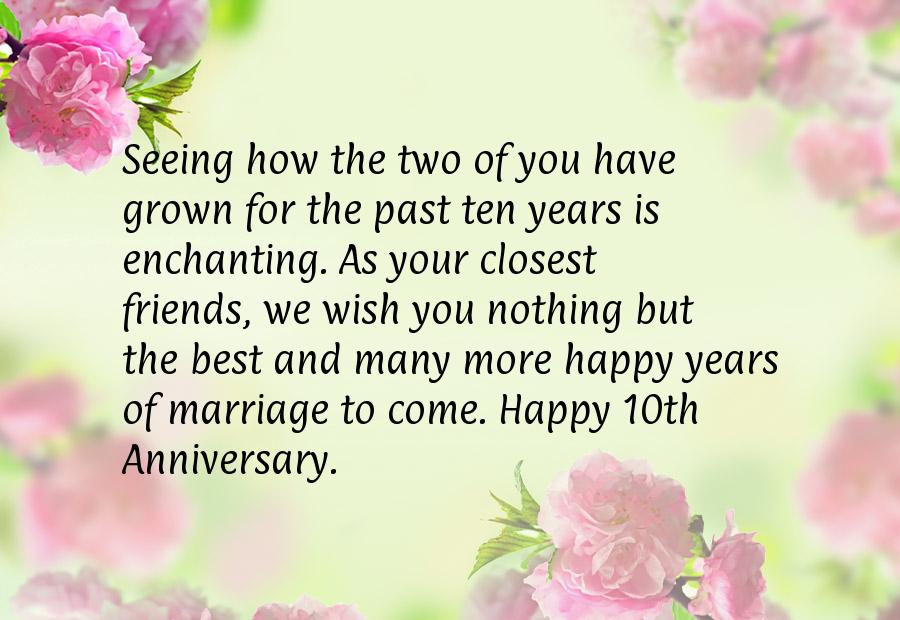 10 year wedding anniversary