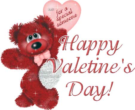 Happy Valentines Bear Wish