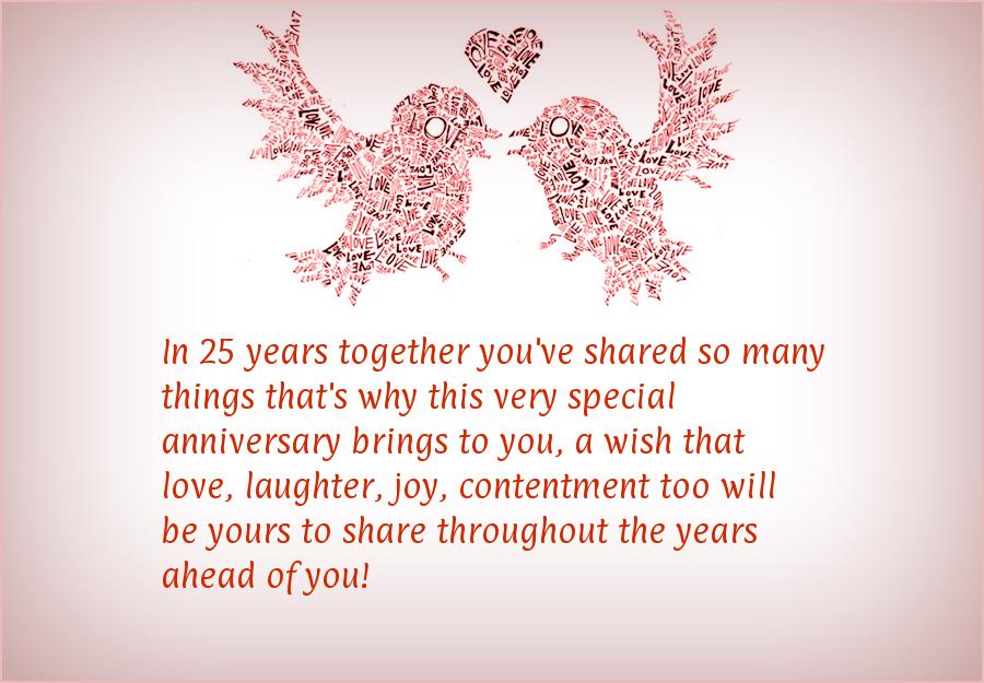 44+ Quotes For 25Th Wedding Anniversary Invitation