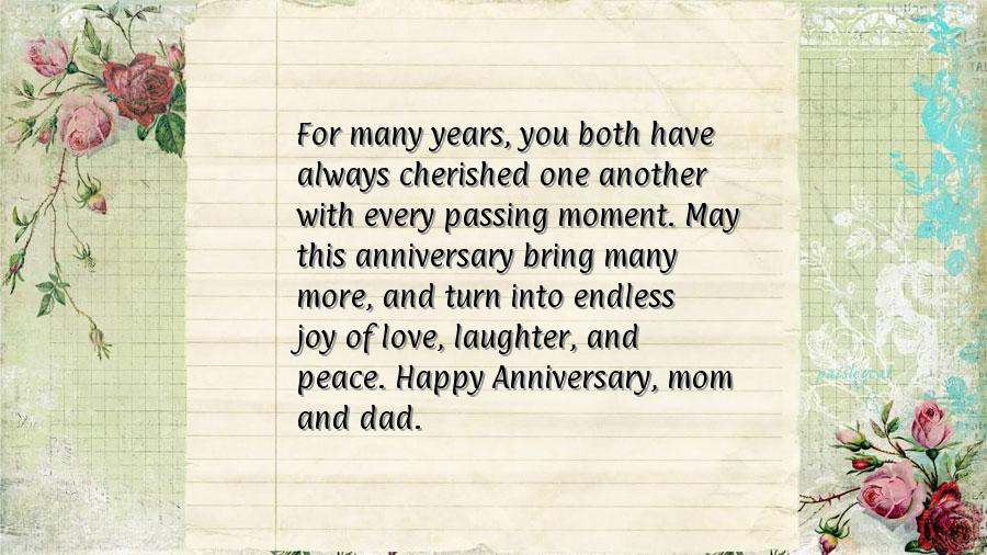 letter 25th wedding anniversary quotes for parents